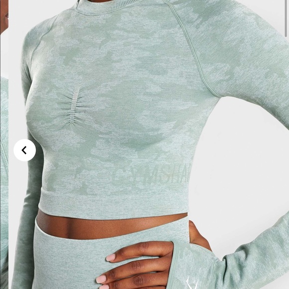 Gymshark Tops - GYMSHARK CAMO CROP